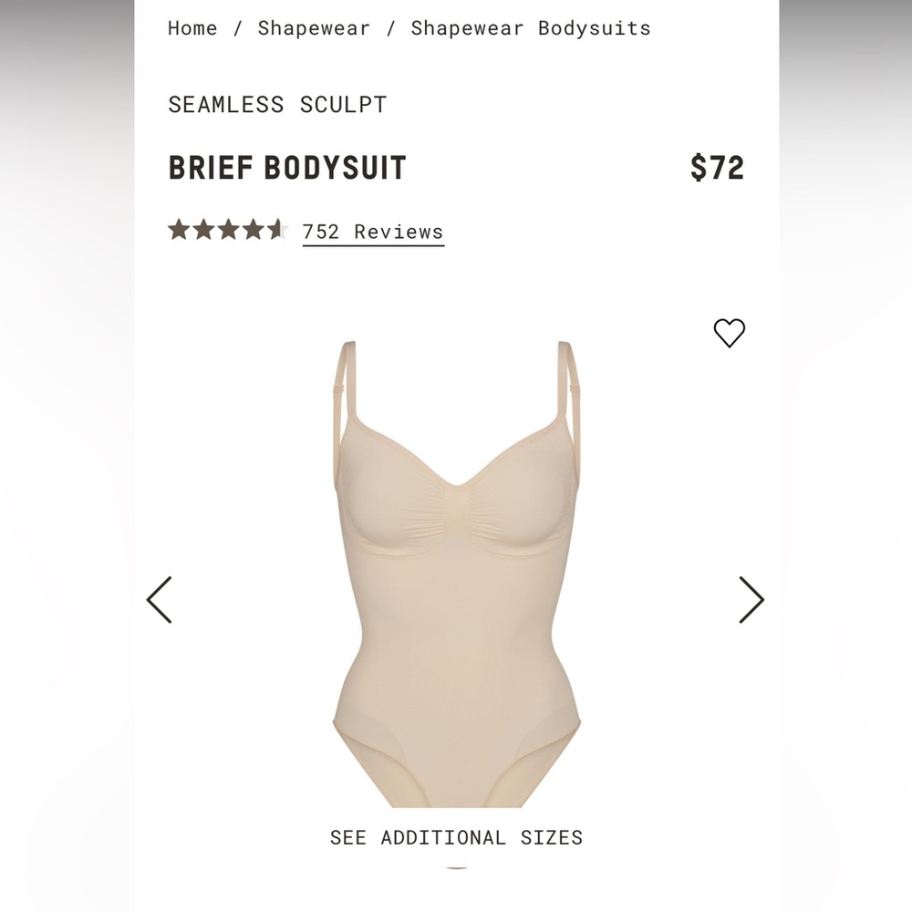 Skims seamless sculpt brief bodysuit